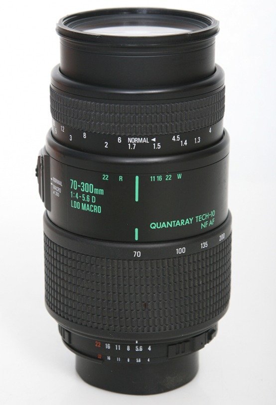 Quantaray 70-300mm f4.5-5.6D Lens Nikon AF Mount – Tech 10 version