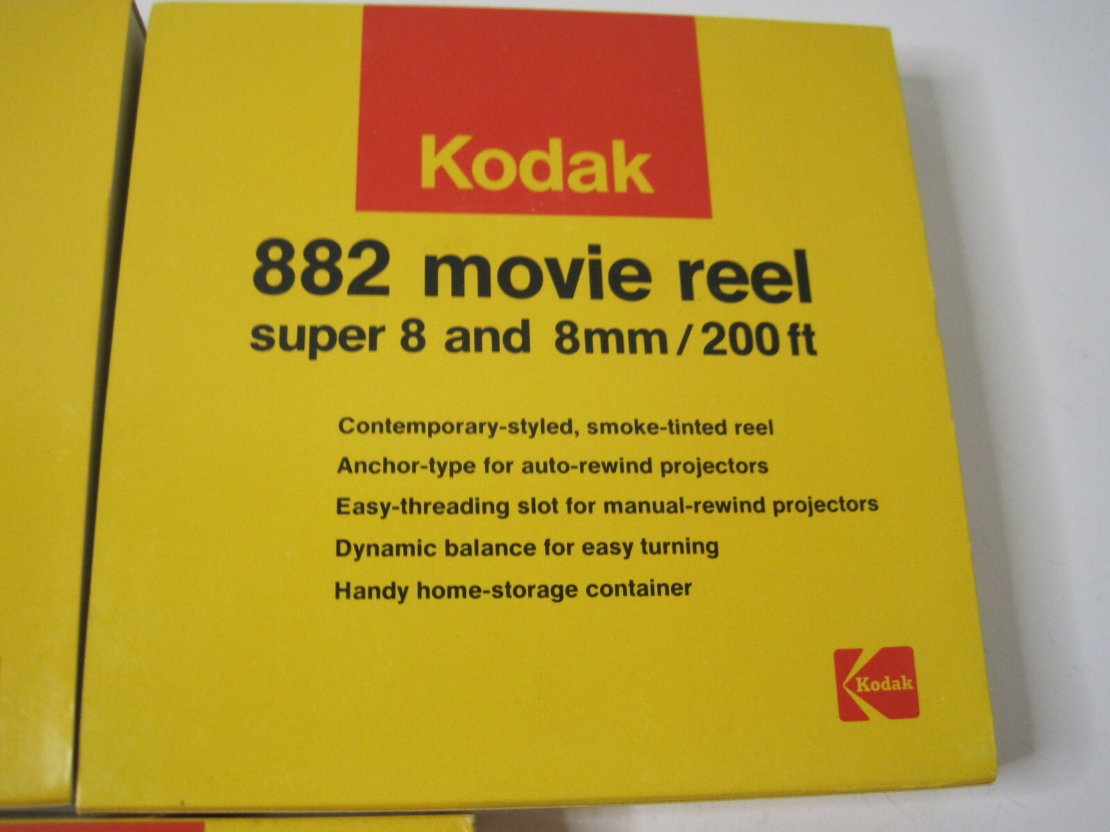 Lot of 3 Kodak 882 Movie Reel Super 8 and 8mm 200ft in Box D882, CAT178 5203