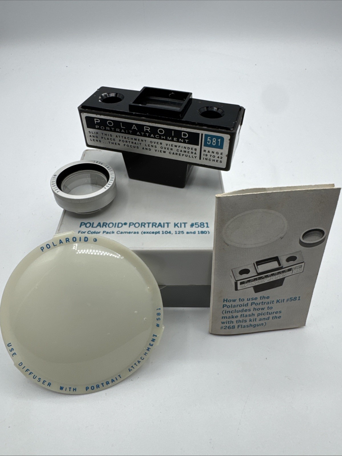 Polaroid Portrait Kit 581 & Diffuser for Polaroid Automatic 230 240 Land Camera