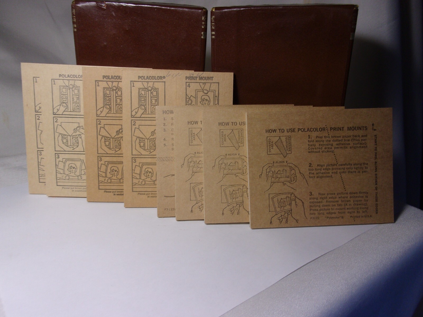 Lot of 50 Vintage Polaroid Polacolor Print Mounts, P558-1, P558A-3 F3122A, F3122