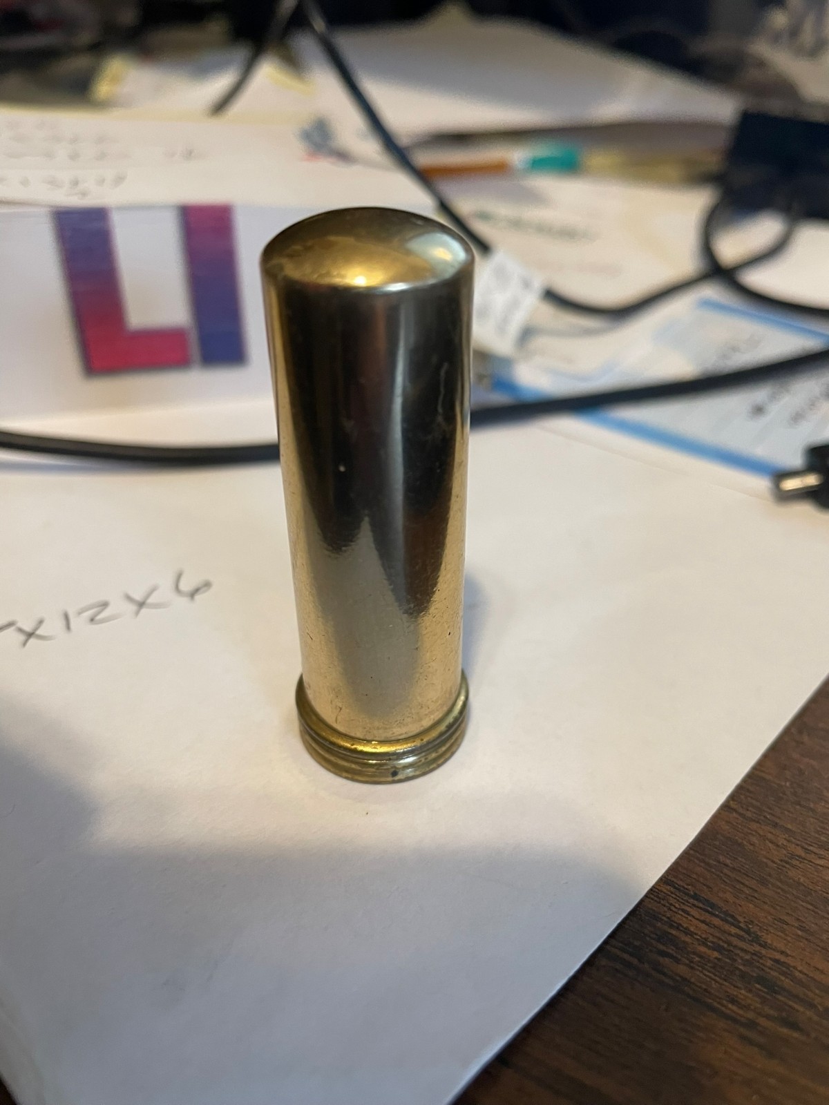 Vintage Brass Retractable Camera Lens Brush 2 in. Lipstick Style Very Nice!