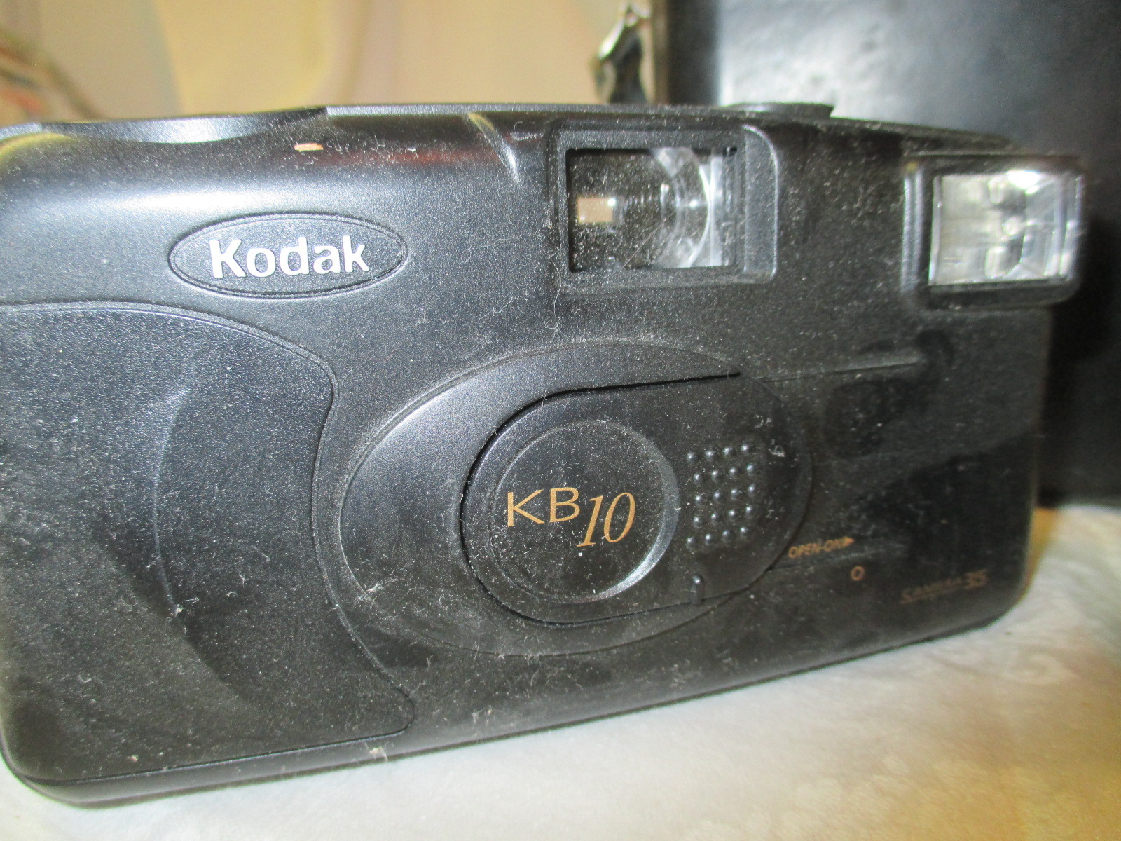 Vintage 2 Kodak Cameras Instamatic 104 & KB10 with Cowhide leather Case