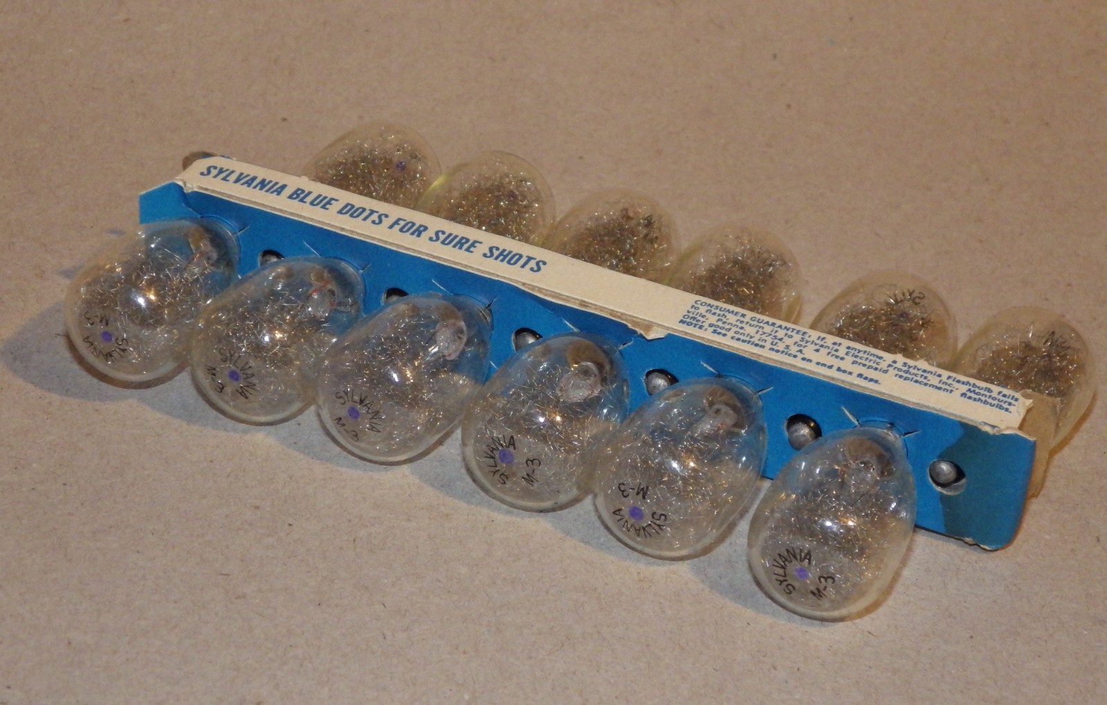 Sylvania Blue Dot M3 Clear Flashbulbs ( 4 packs with 48 total bulbs )