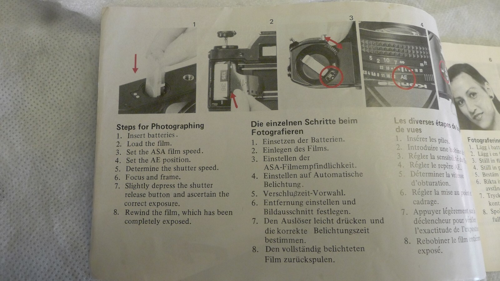 Konica FC-1 35mm Camera Instruction Manual – Original