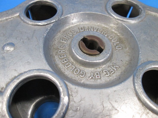 Vintage GOLDBERG BROS 15in Aluminum Film Reel – 4-Hole ~Denver, Colorado USA~