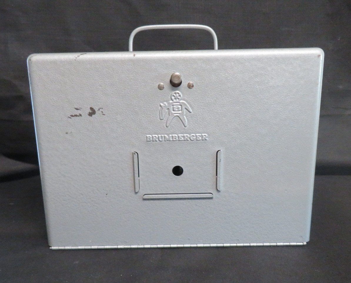 Brumberger 8mm Metal Film Movie Reel Case with Empty Tins & Reels