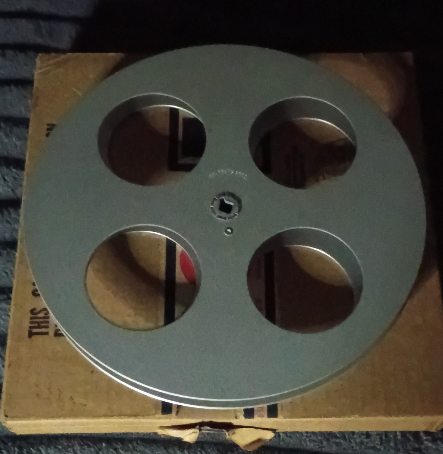 16mm Aluminum Split Reel By Goldberg Brothers Holds 1200′ Of Motion Picture Film