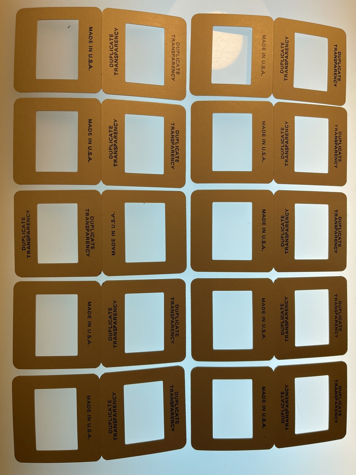 10 35mm heat seal cardboard Gepe slide mounts -discounted Volume Pricing!