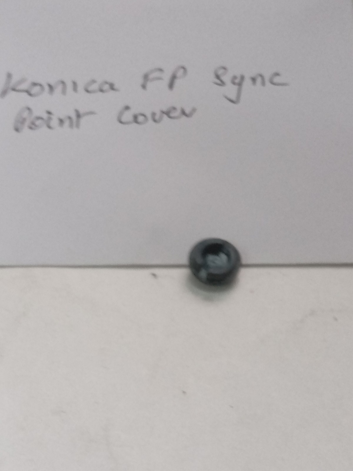 Black Konica FP Camera Flash Sync Cap Original Used Spare Part