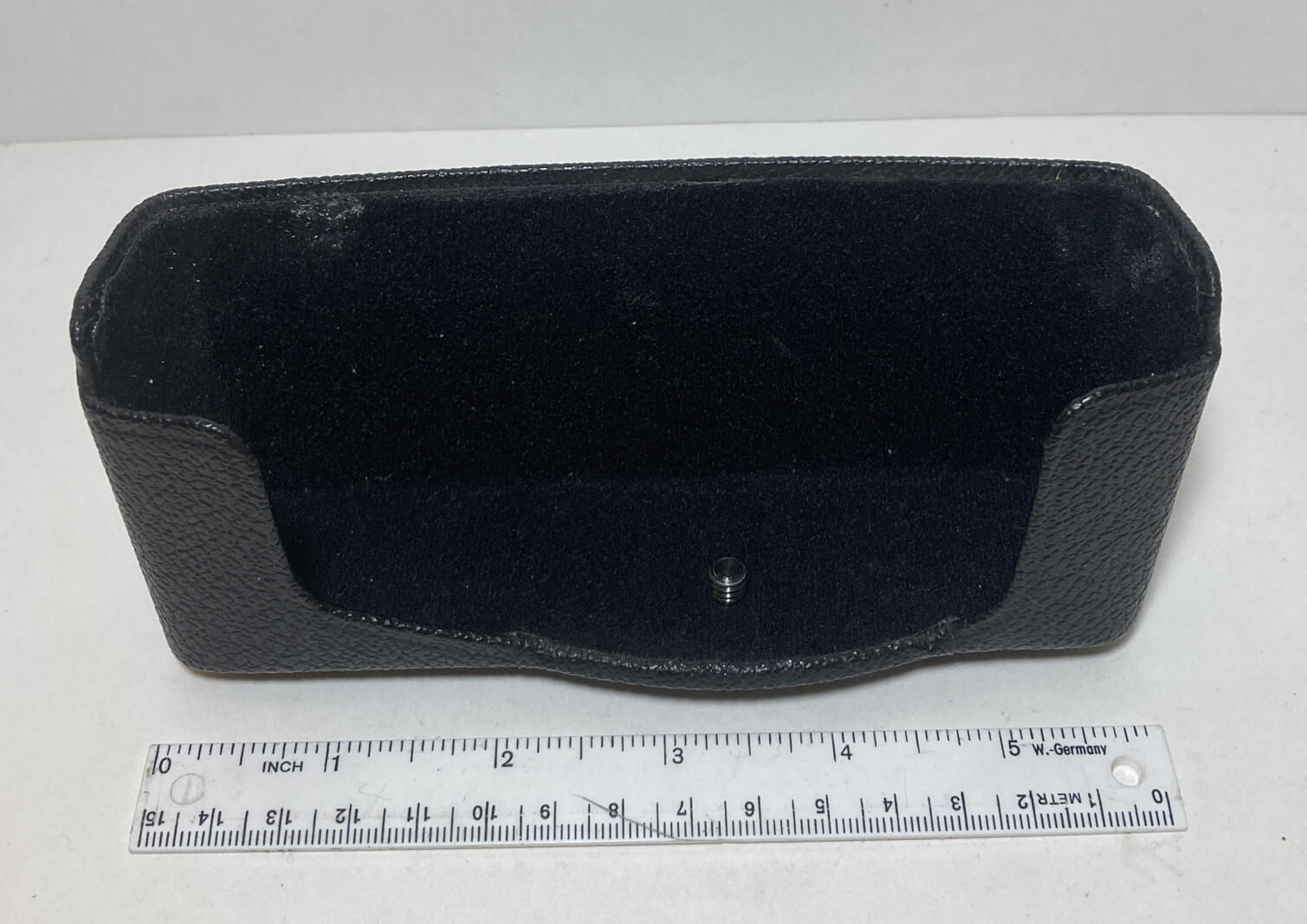 Vtg Black Leather Bottom Case Casing Cover For 35mm Film Camera Made In Japan