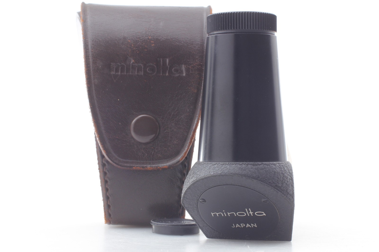 [Exc+5] Vintage Minolta Right Angle Finder – SR-1 Leather Case From JAPAN