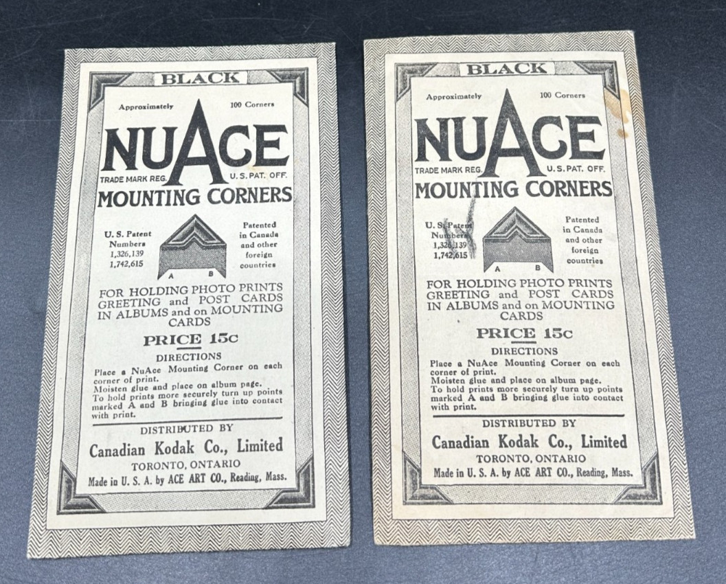 Lot of 5 Sealed Envelopes of Photo Corners – Vintage – Dennison – Nuage – Ideal