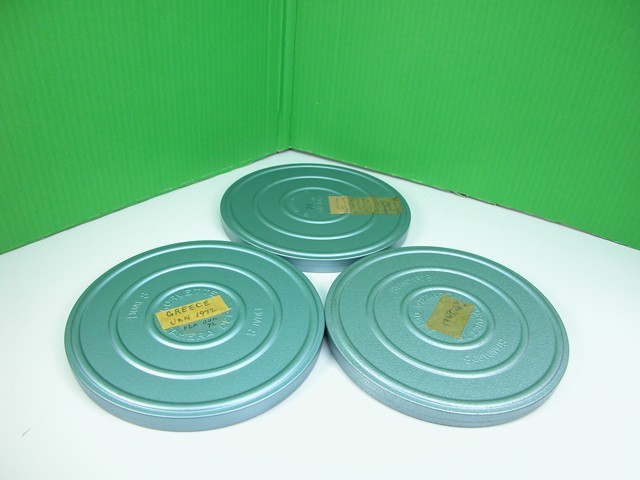 Lot Of 3 400 Foot Super-8 / Regular 8mm MOVIE FILM CANS