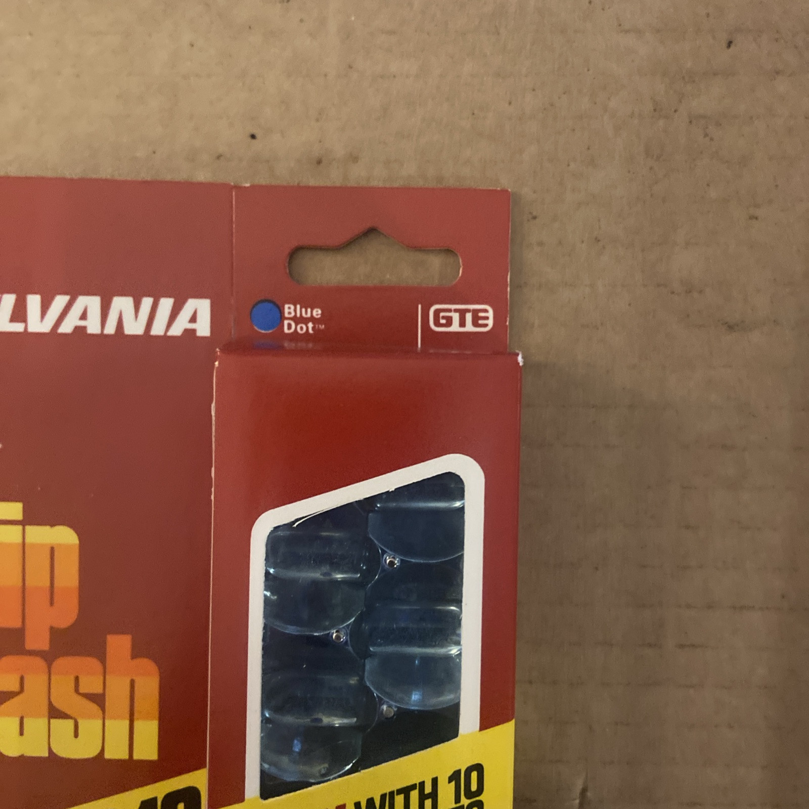 Sylvania Blue Dot Flip Flash Super 10 Flashes | NOS, For Flipflash Cameras