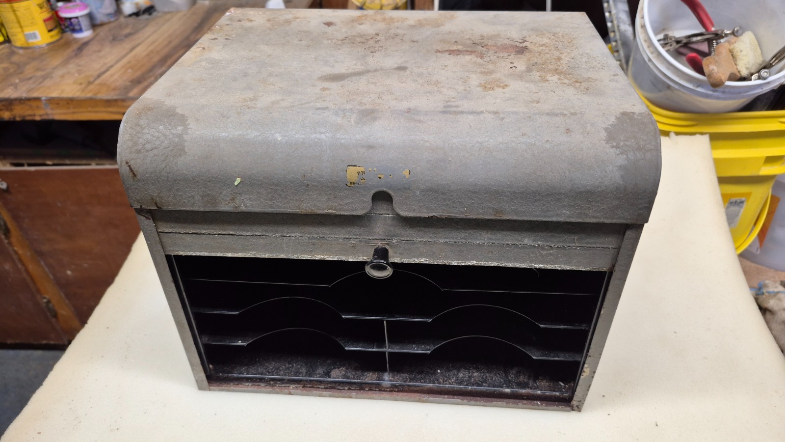 Vintage 50s 60s Brumberger Dark Room Roll Top Storage Box – Made in the USA