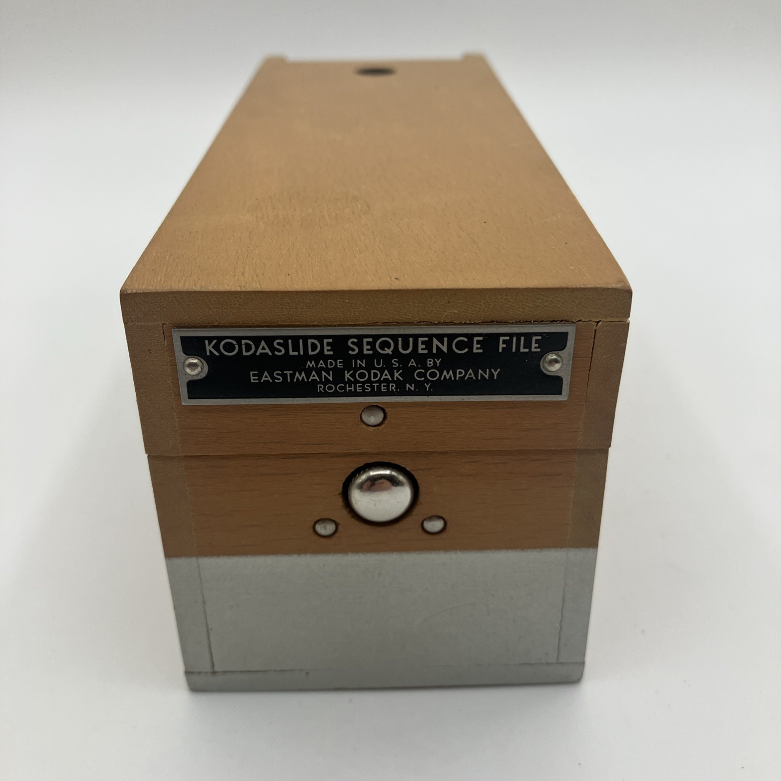Vintage Wooden Kodaslide Sequence File Box Eastman KODAK Company USA Lot of (3)
