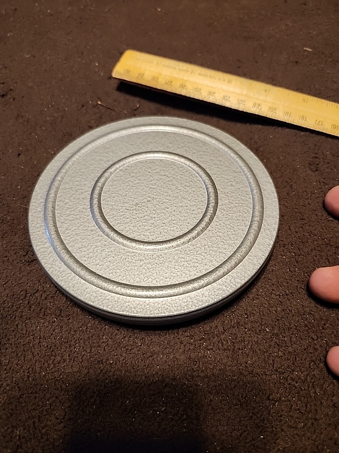 5″ 8mm Film Reel and Canister Kenco Burlington Wis 50 100 150 Marks.