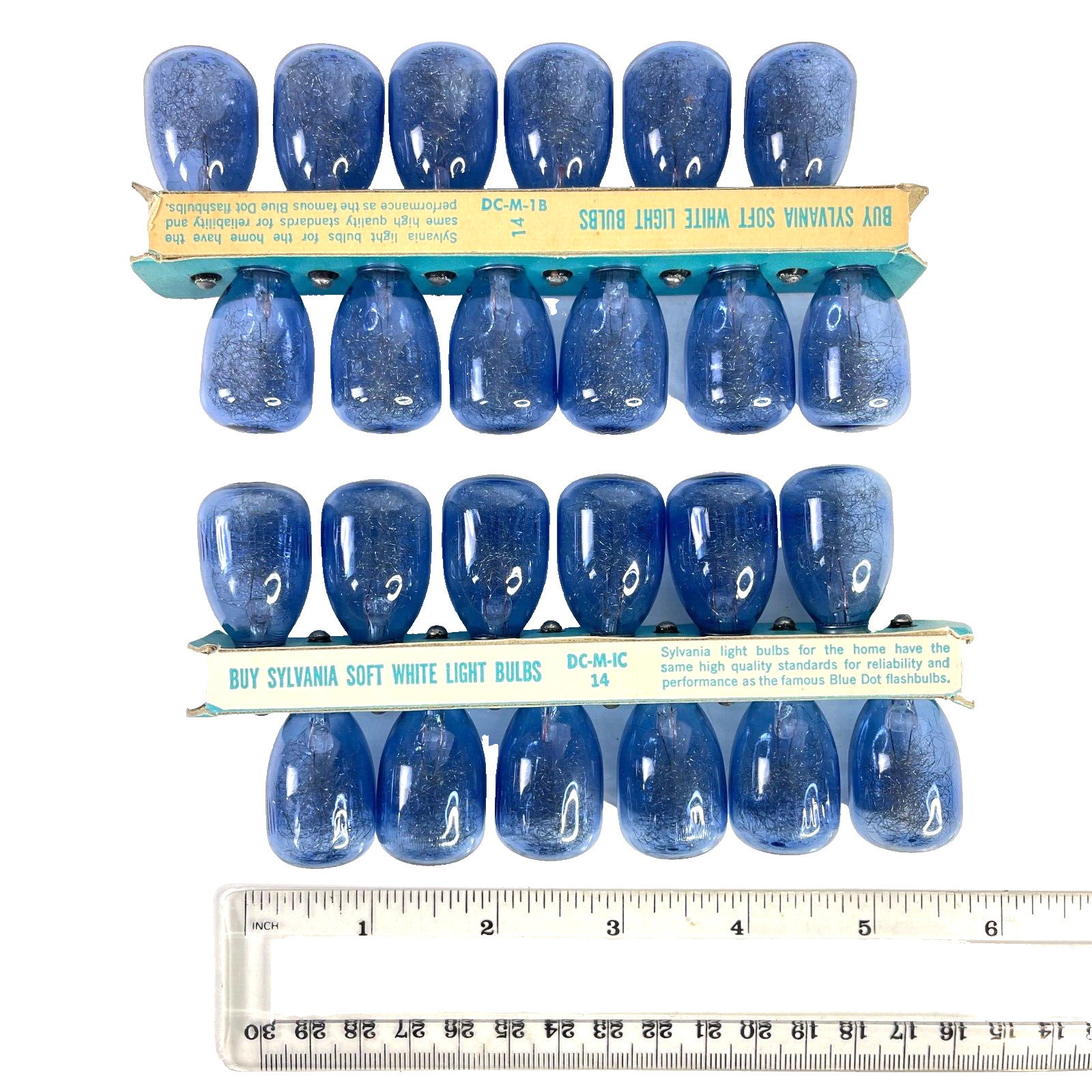 Sylvania Blue Dot M3B Flashbulbs 2 Vtg Box Bundle Old Stock 1960s 24 Bulbs USA