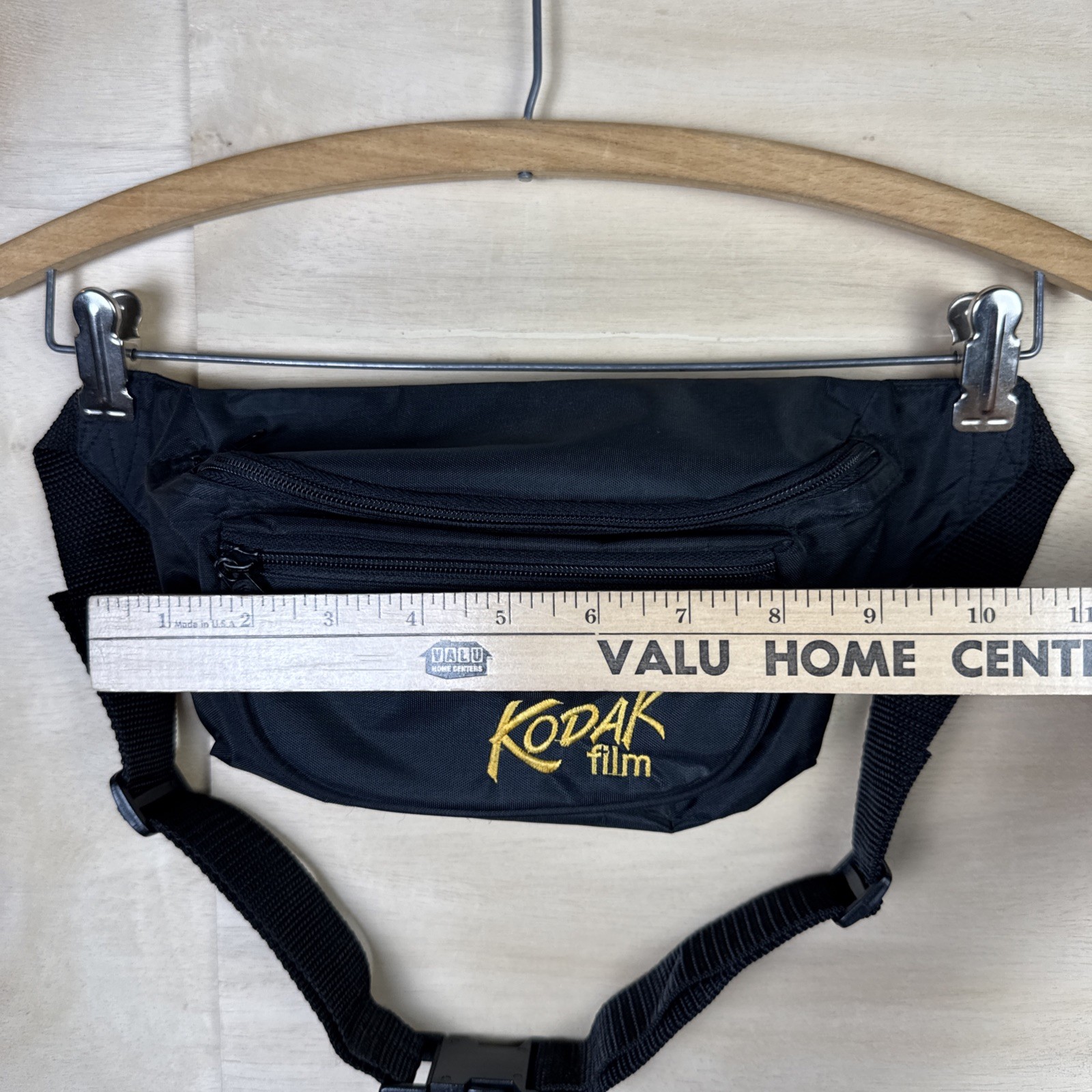 Vintage 90s Kodak Film Photography Camera Black Fanny Pack Waist Bag Sling Pouch
