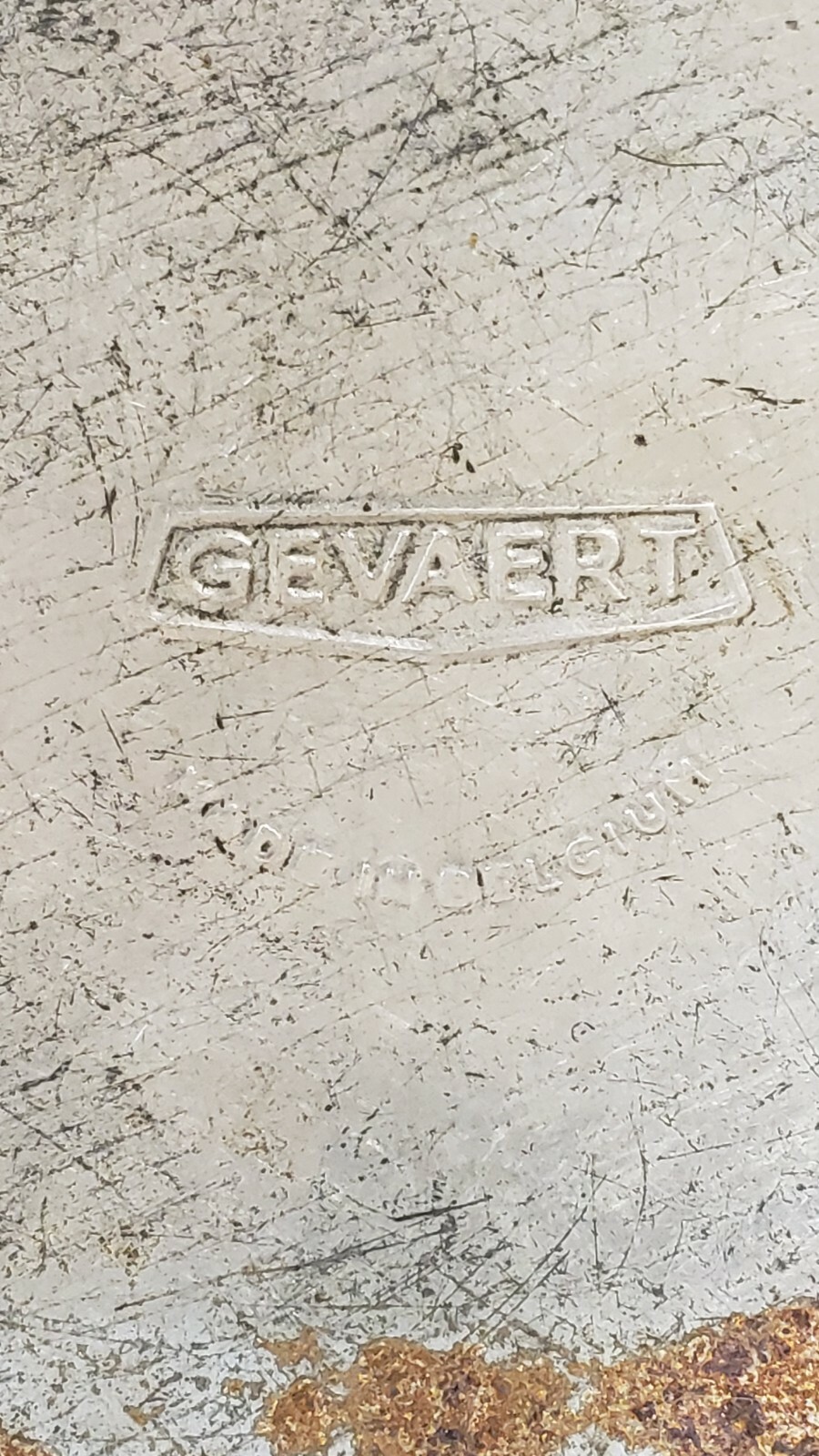Vintage Gevaert Belgium Safety Film Tin – Canister 4″ Galvanized Metal