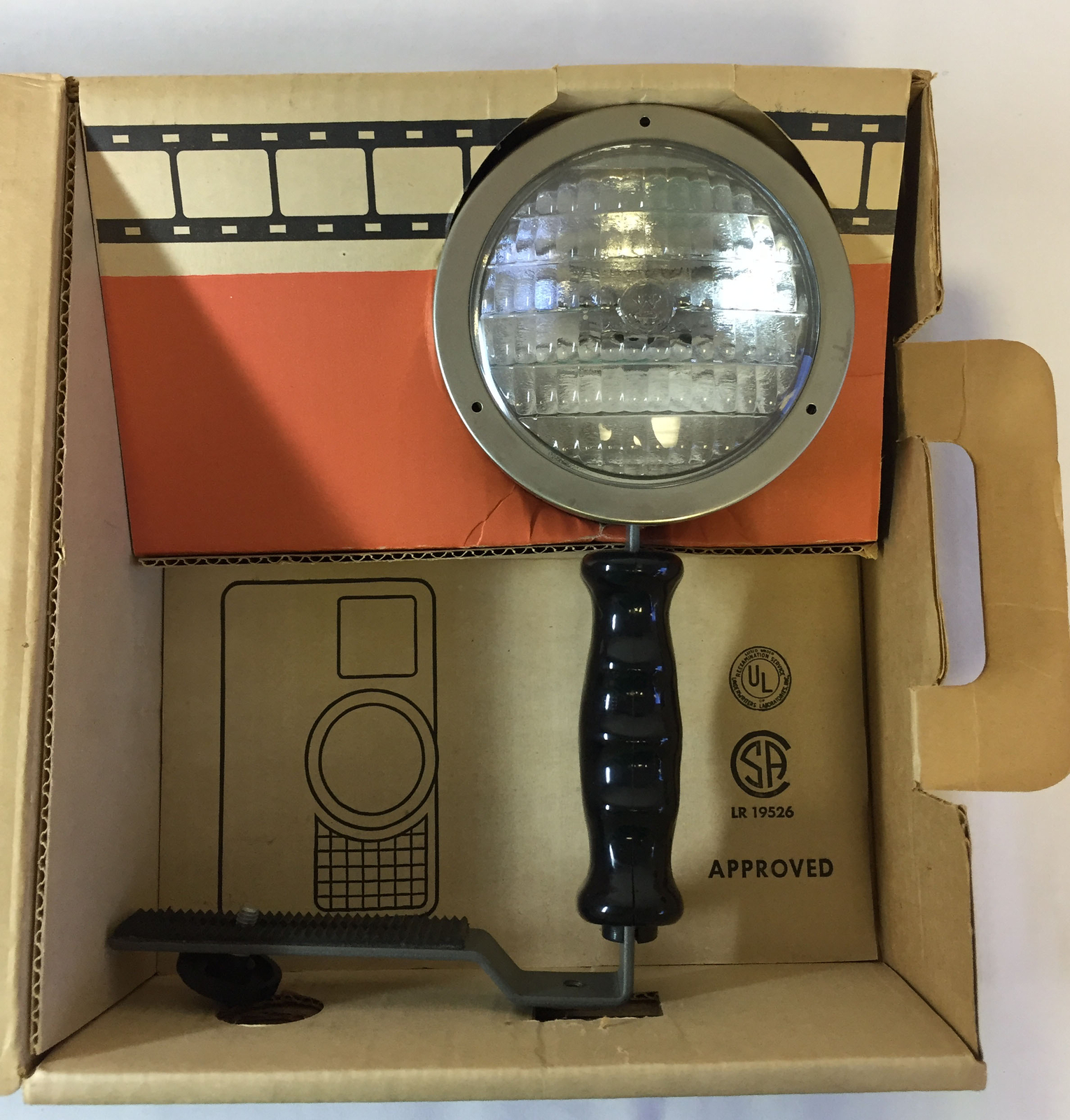 vintage KENCO MOVIE LIGHT in box ~ Single Beam LR 19526 ~ Movie Lite