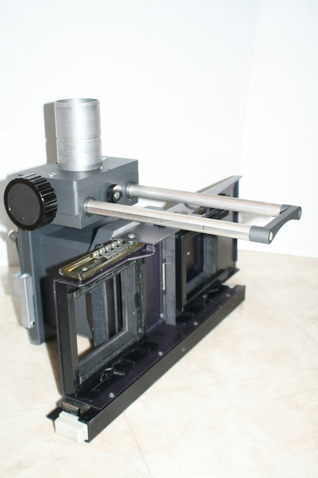 POLAROID MP4 LAND CAMERA FOCUSING BELLOW HEAD W/SLIDING 4X5 BACK + MACRO EXT.*