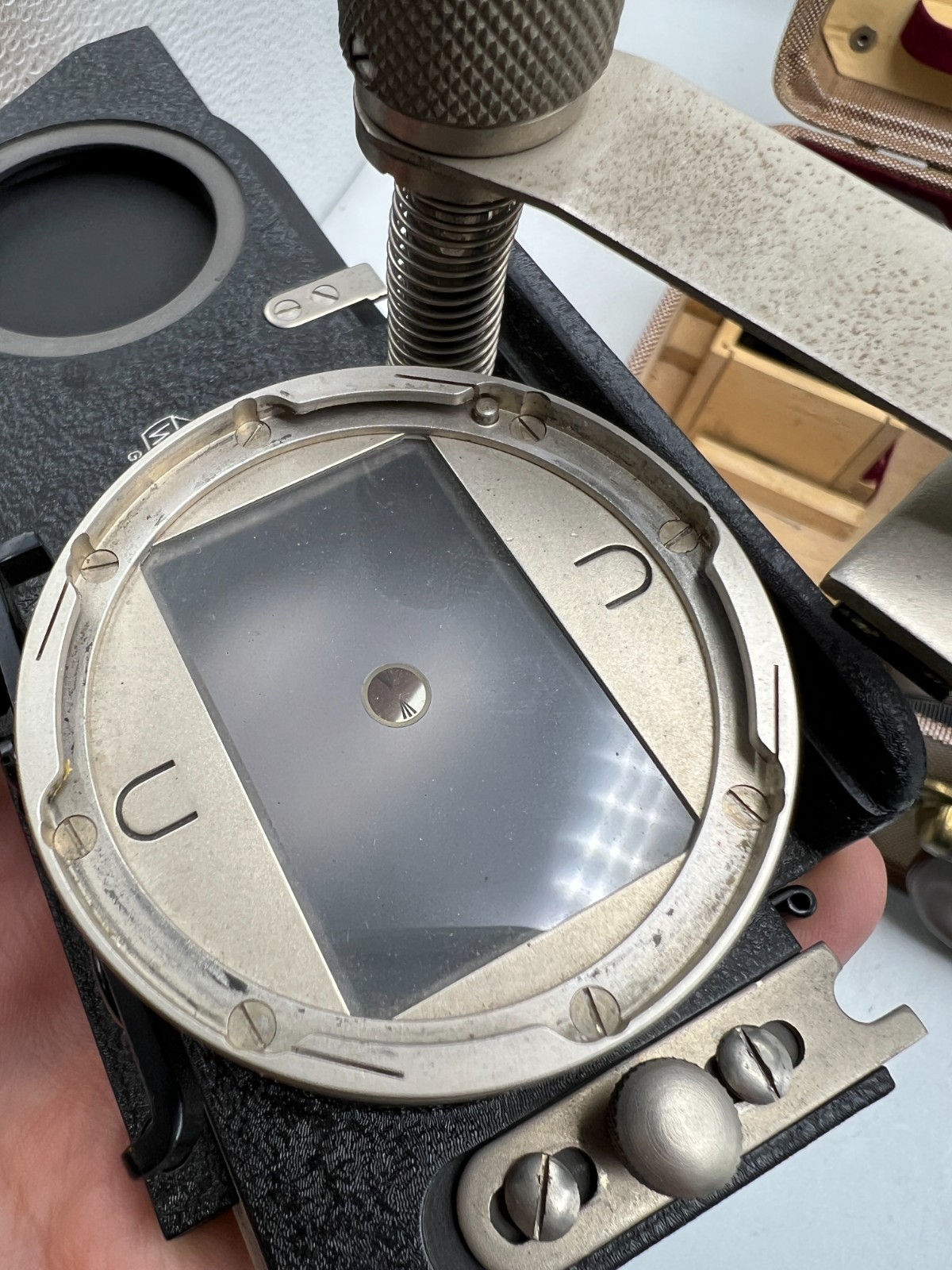 Leitz Leica Visoflex I Focusing Bellows / Mirror Box Finder / Magnifier w/ Case