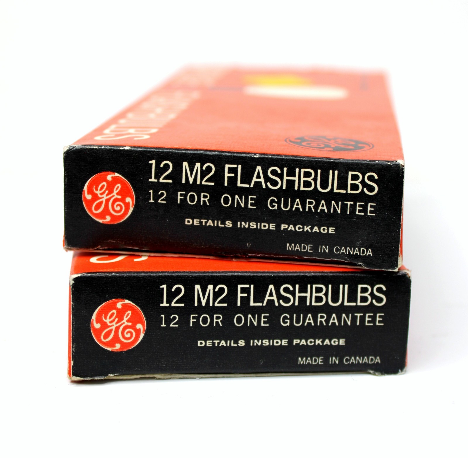 Mid Century GE M2 Clear Flashbulbs – 2x 12-Pack Boxes
