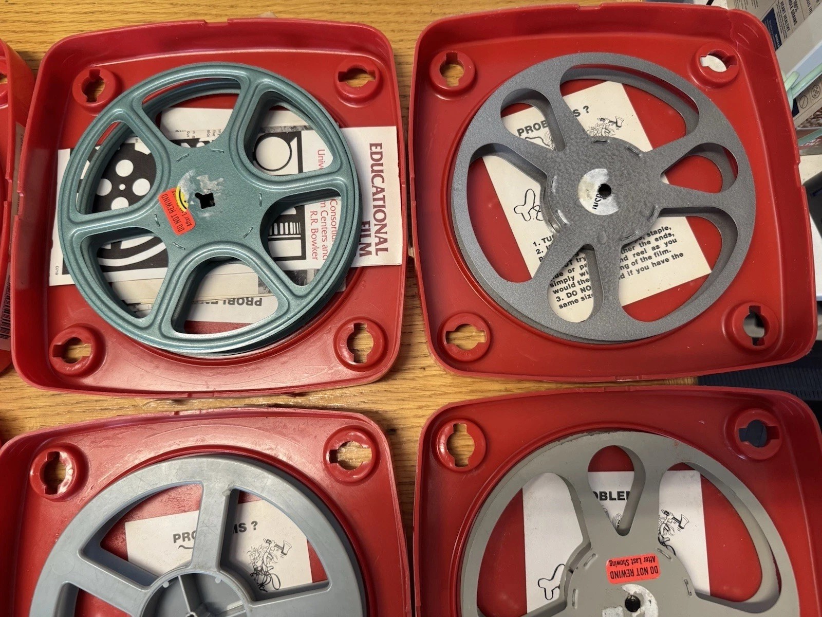 Vintage Plio-Magic 16mm Film Archival Plastic Storage Box 7″ Reel Film & Case