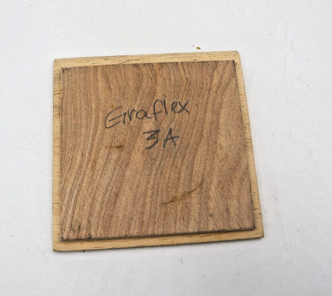 undrilled 3A Graflex wooden lens board, 83x83mm or 3.25×3.25 inch