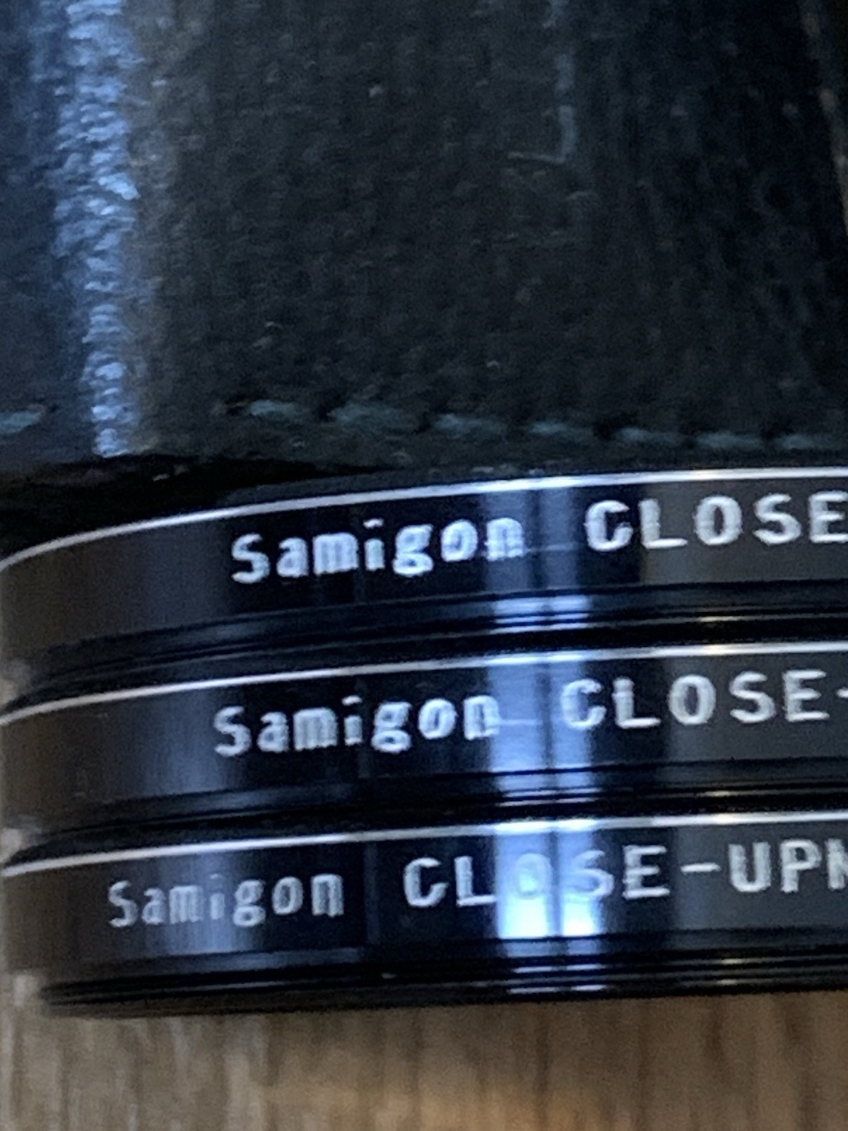 Vintage Samigon Close Up Lens Set Japan Glass # 1,2 & 3. Original Box And Case