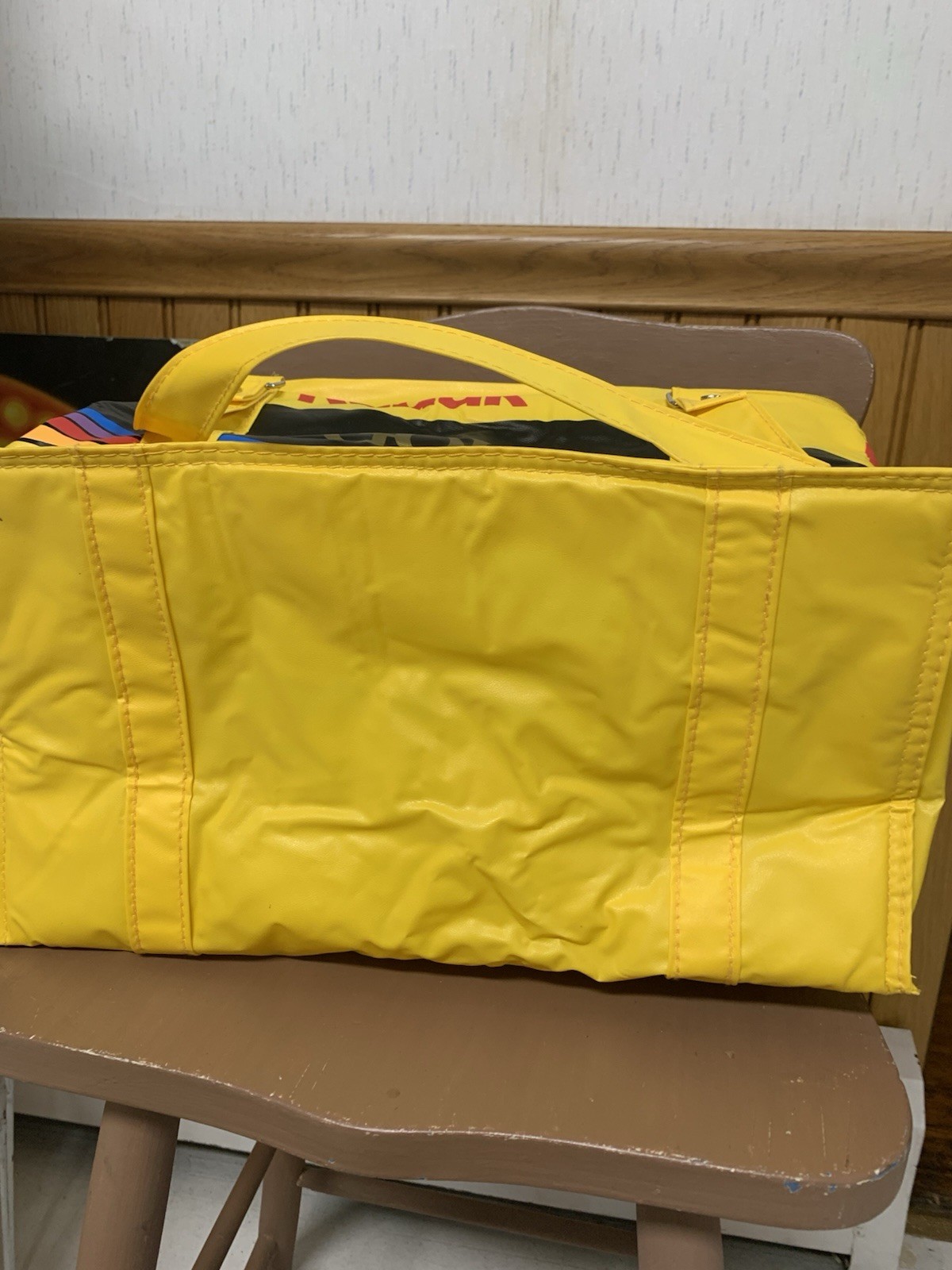 Kodak Yellow VTG Advertising Cooler Bag Gold Film Snappy Snaps 1h Photos 1980s