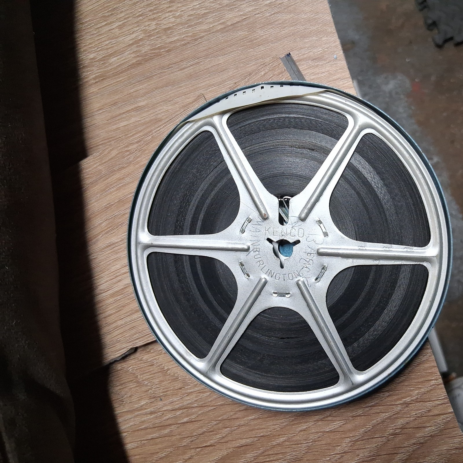Vintage Zayre Film Storage Can with 8mm Film Super 8 & Extra Reel.