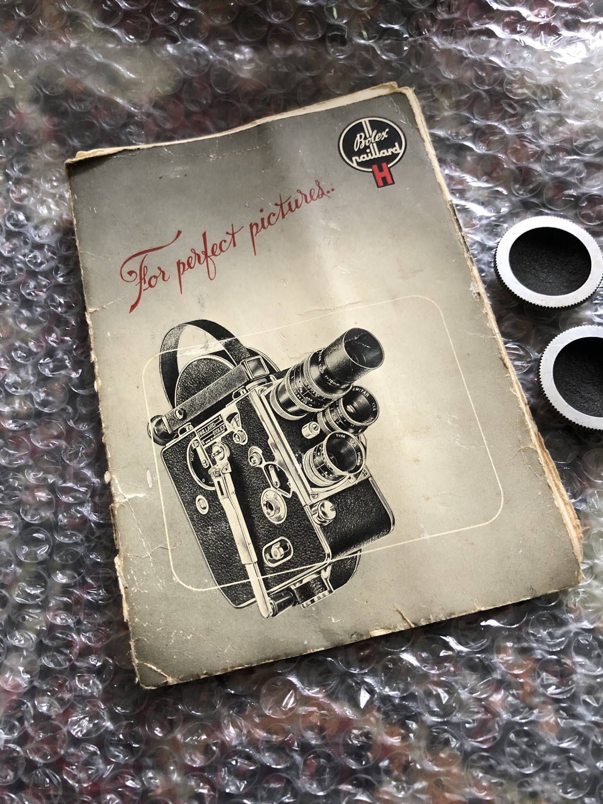 Bolex Body Caps And Manual For Bolex H16 Non Reflex Camera