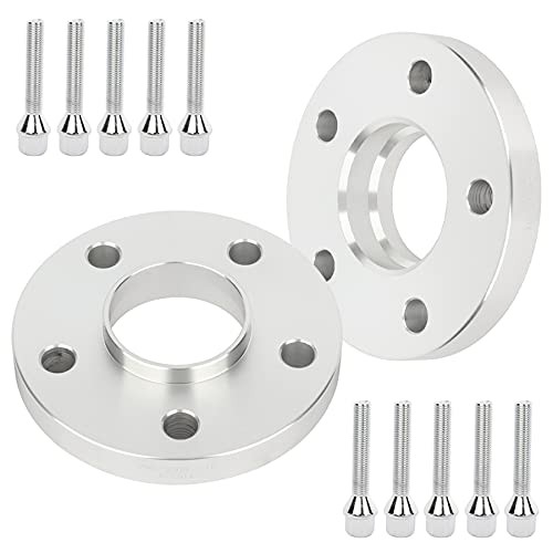 2 pcs 5LUG 20mm Wheel Spacers Adapters 5×100/5×112 with 12×1.5 Studs 66.6CB