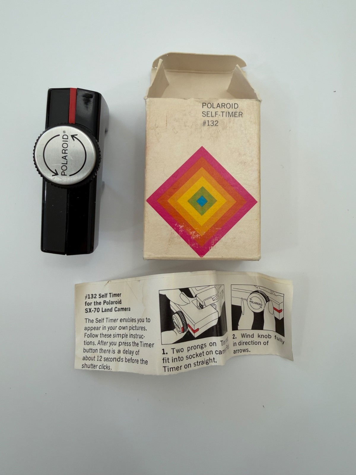 Polaroid #132 Self-Timer with Box for SX-70 Instant Film Camera – TESTED
