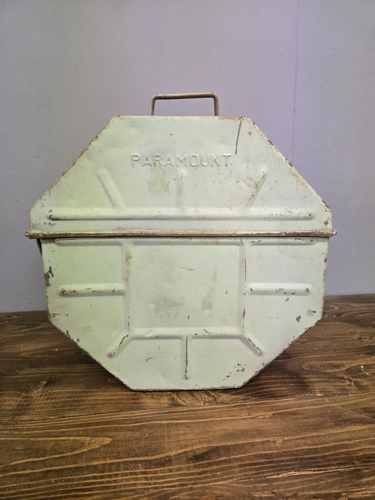 Large Antique Hollywood Film CANISTER Fingers Of Blood Kung Fu