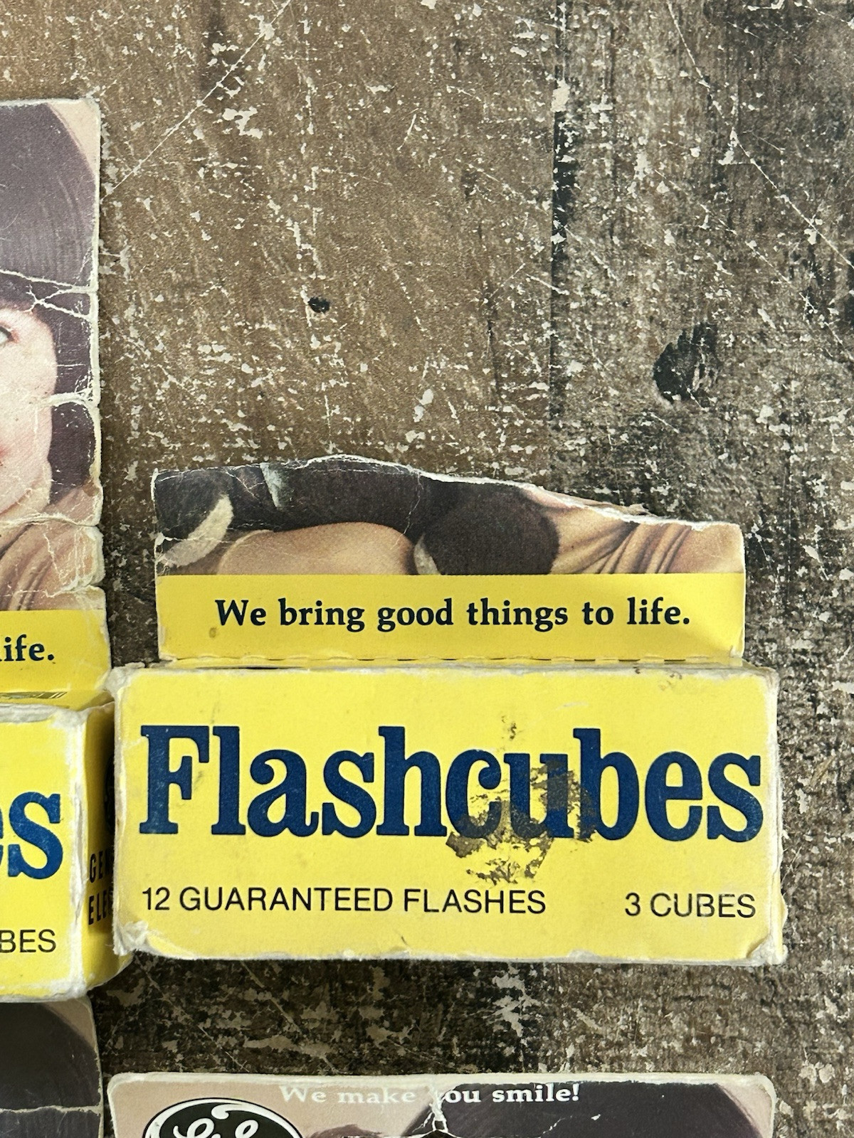 Lot Of 4 Boxes Vintage General Electric GE Flashcubes 48 Flashes