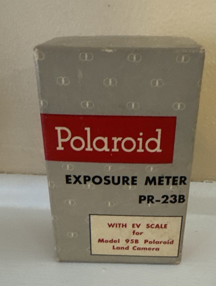 Vintage Polaroid Exposure Meter PR-23B w/ Box & Manual EV Scale