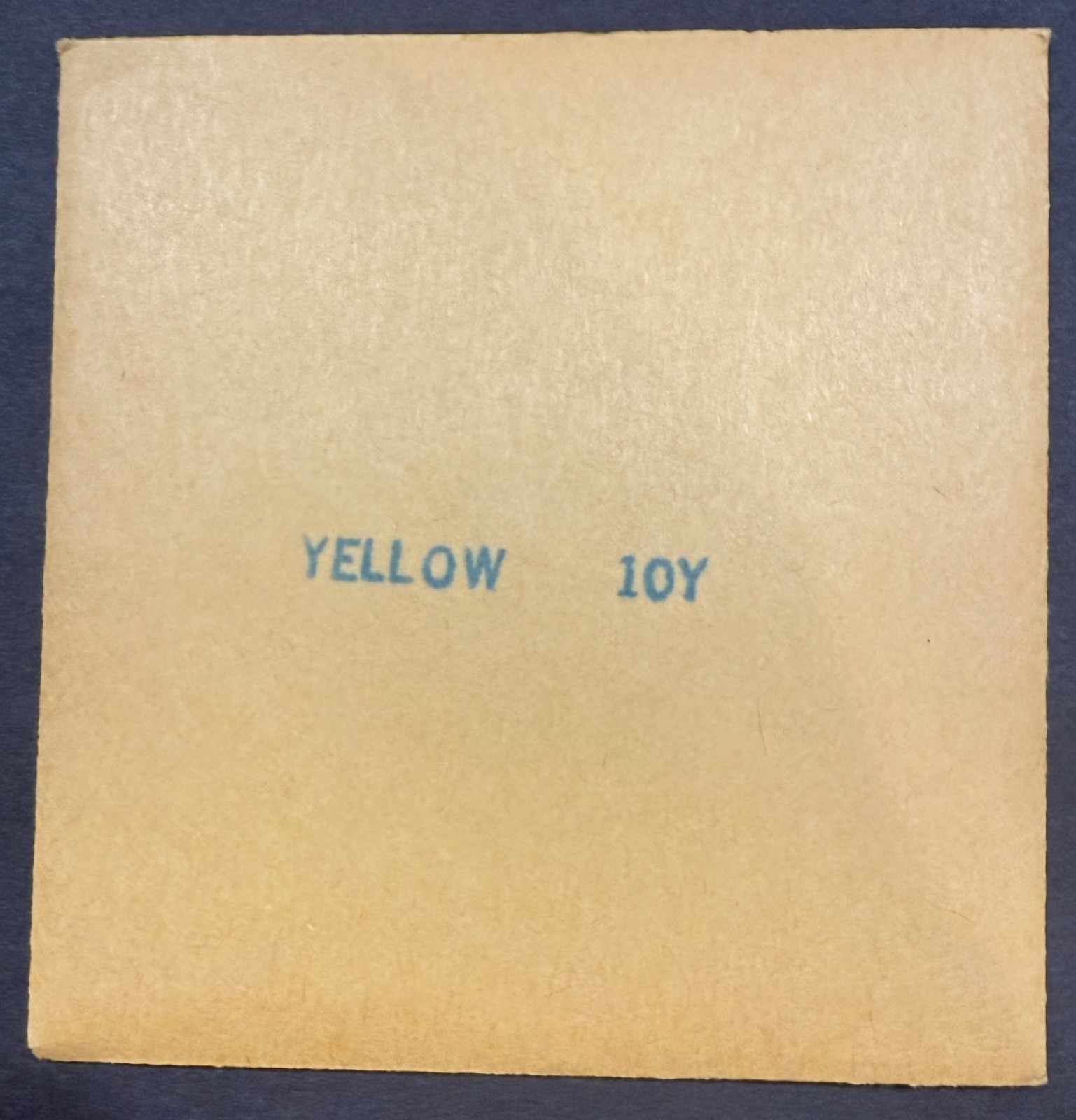 Vintage Camera Filter 3 inch 75mm x 75mm Square YELLOW 10Y NEW Sealed NOS
