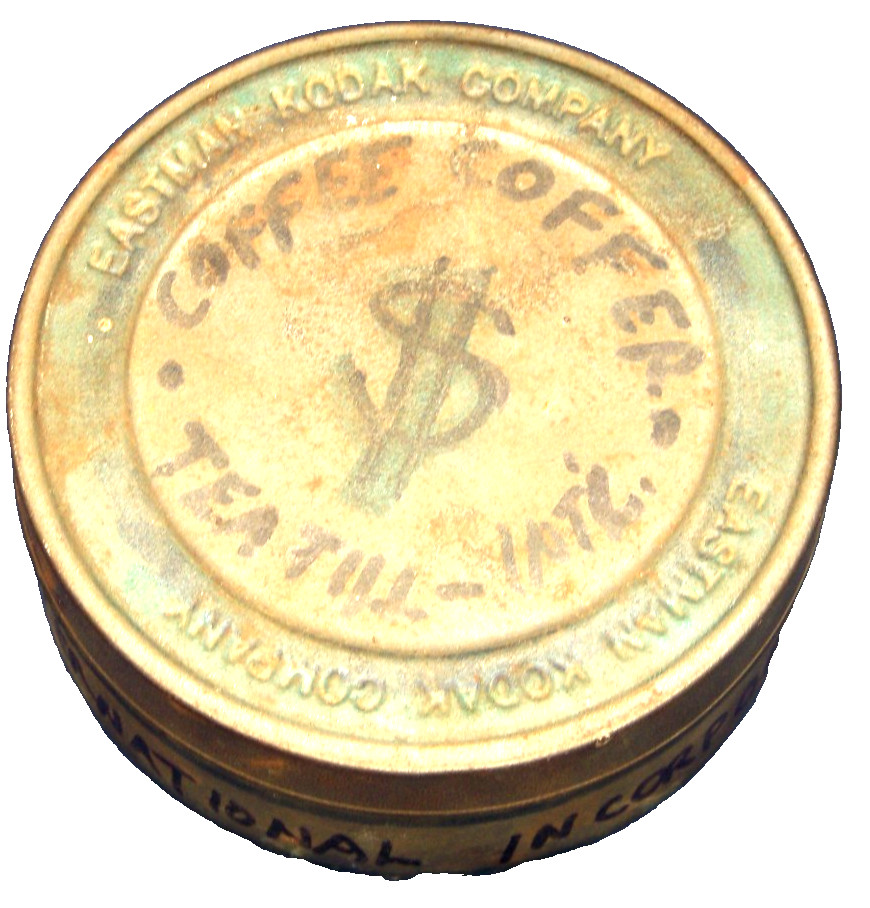 Vintage Eastman Kodak Company 35mm Film Canister / Tin – 4″ Diameter
