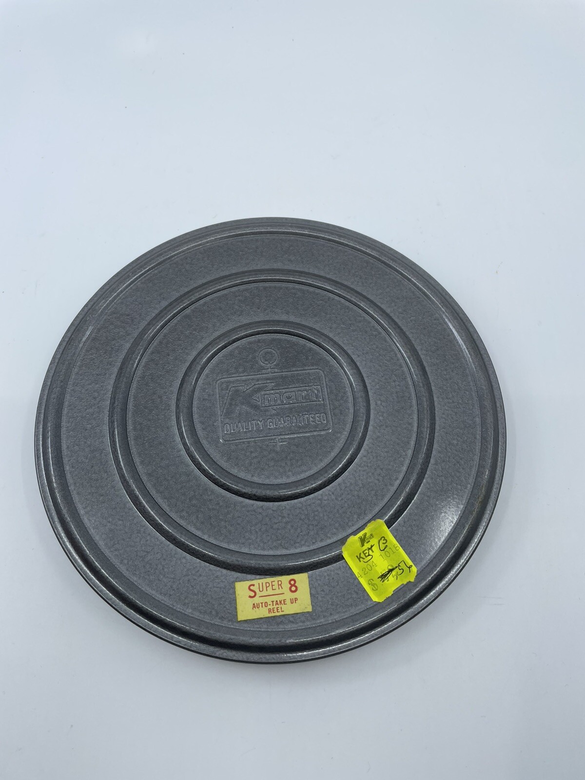 Vintage KMart Super 8 Auto-take Up Reel Metal 7″ Film Canister Wh1-4