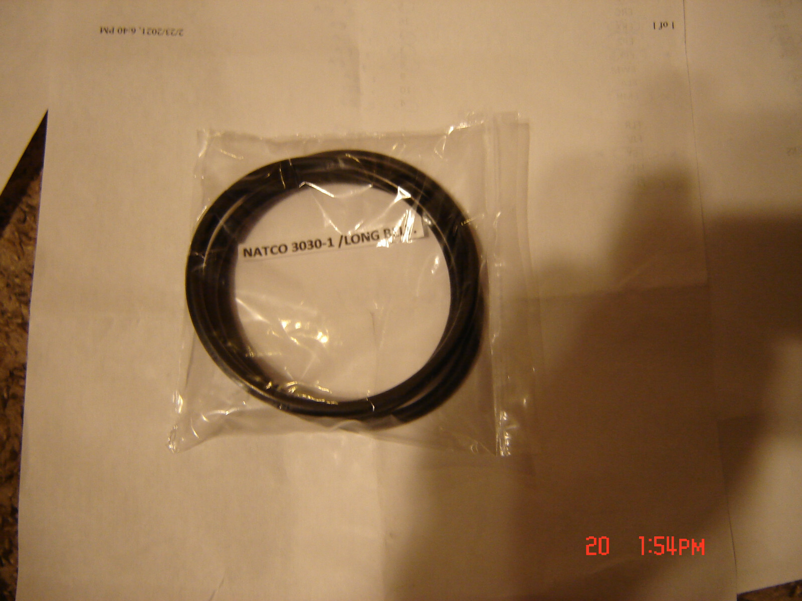 NATCO 3030-1 Projector Belt . 1 Long Belt, New