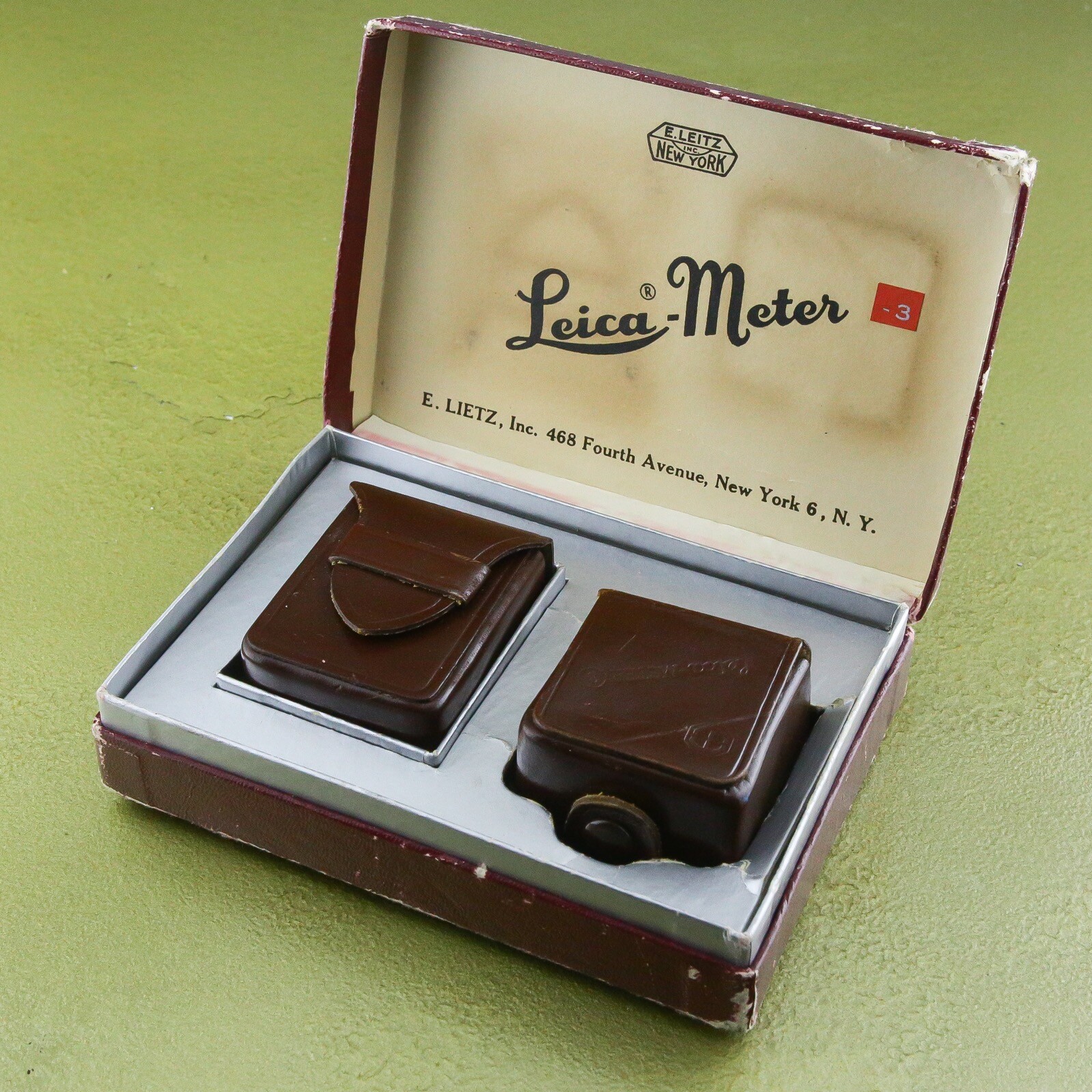 vintage LEICAMETER – 3, E. Leitz New York, light meter Metraphot LEICA ☆☆