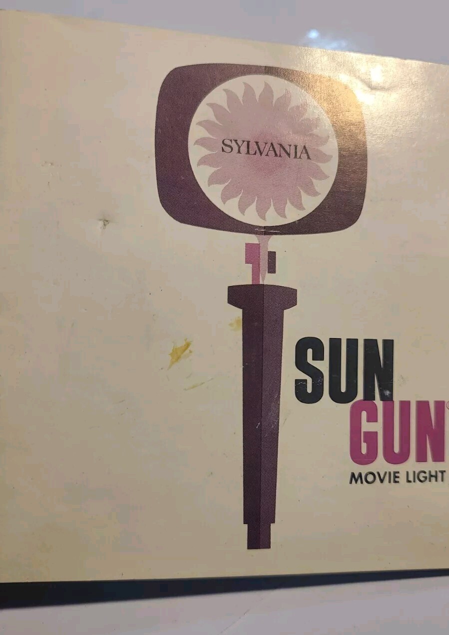 Vintage Sylvania Sun Gun II Movie Light TESTED see pics ! Model SG-55