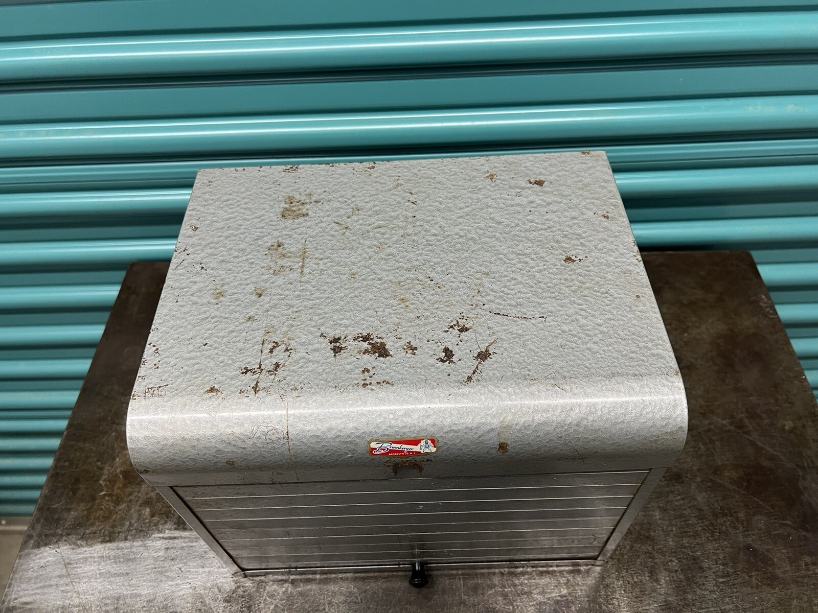 Vintage 50s 60s Brumberger Dark Room Roll Top Storage Box – Made in the USA