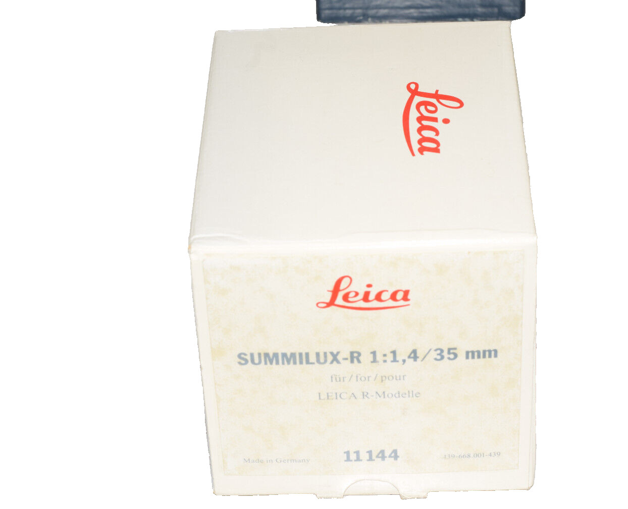 Orginal Box Leica For Lens Leitz Summilux R 1.4/35mm 11144