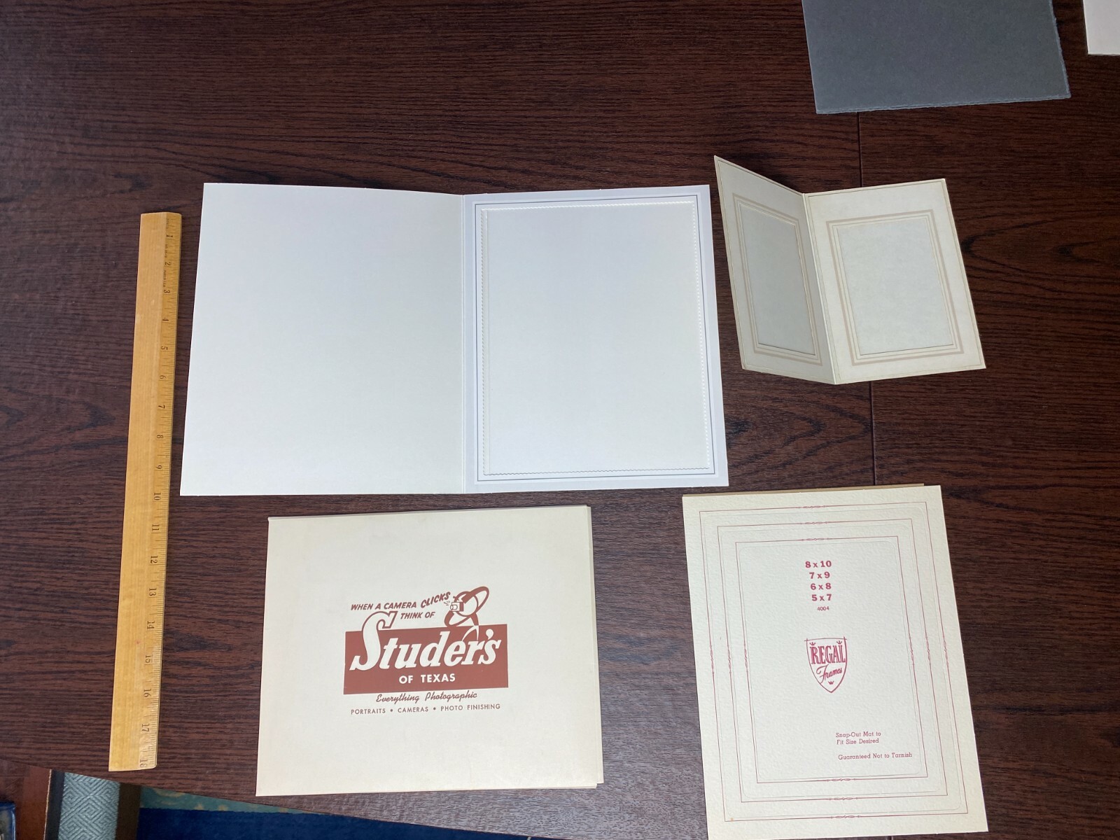 Vtg Photography Ephemera Folders Mounties Corners Matt Paper Frames Ephemera