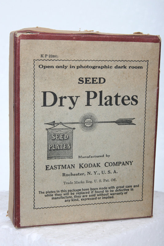 Antique Seed Dry Glass Plate Box by Kodak, film vintage 3×4 photo camera