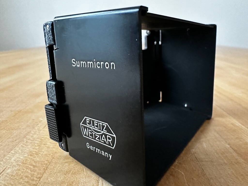 Leica Sunshade for Vintage Summicron Lens 35 mm – E. Leitz Wetzlar, Germany